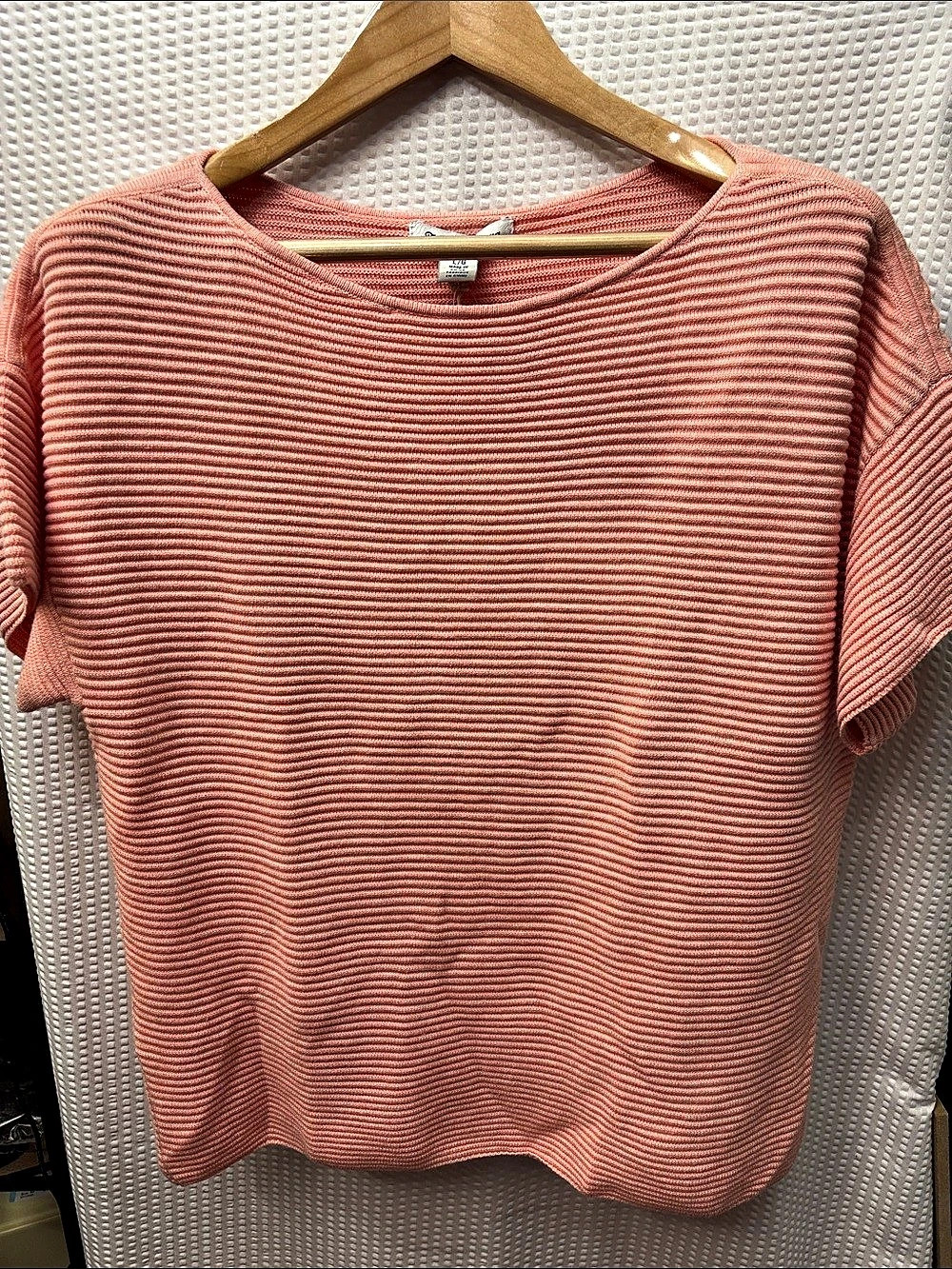 Tommy Bahama Bonita Ottoman Sweater SS Short Sleeve Top Pink Large